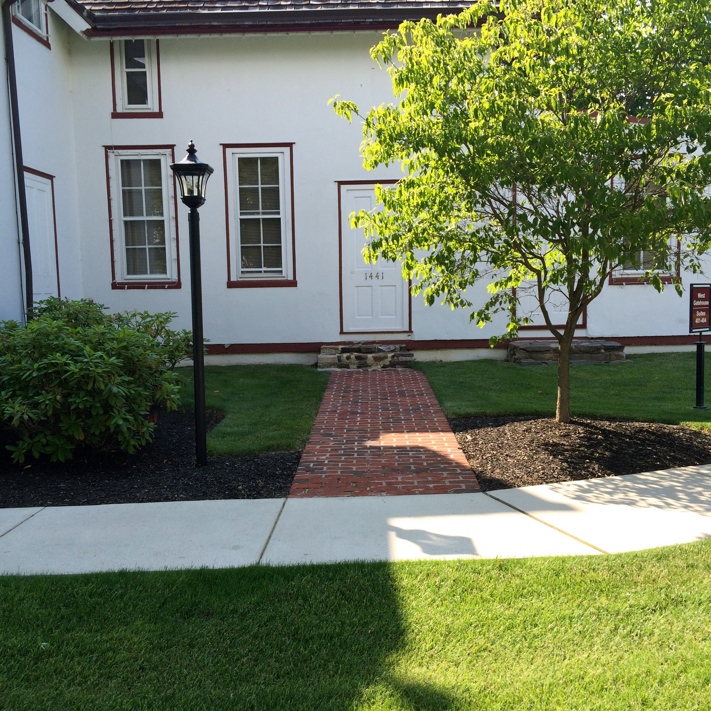 Normandy Farms- Blue Bell- Pointed Brick walkway