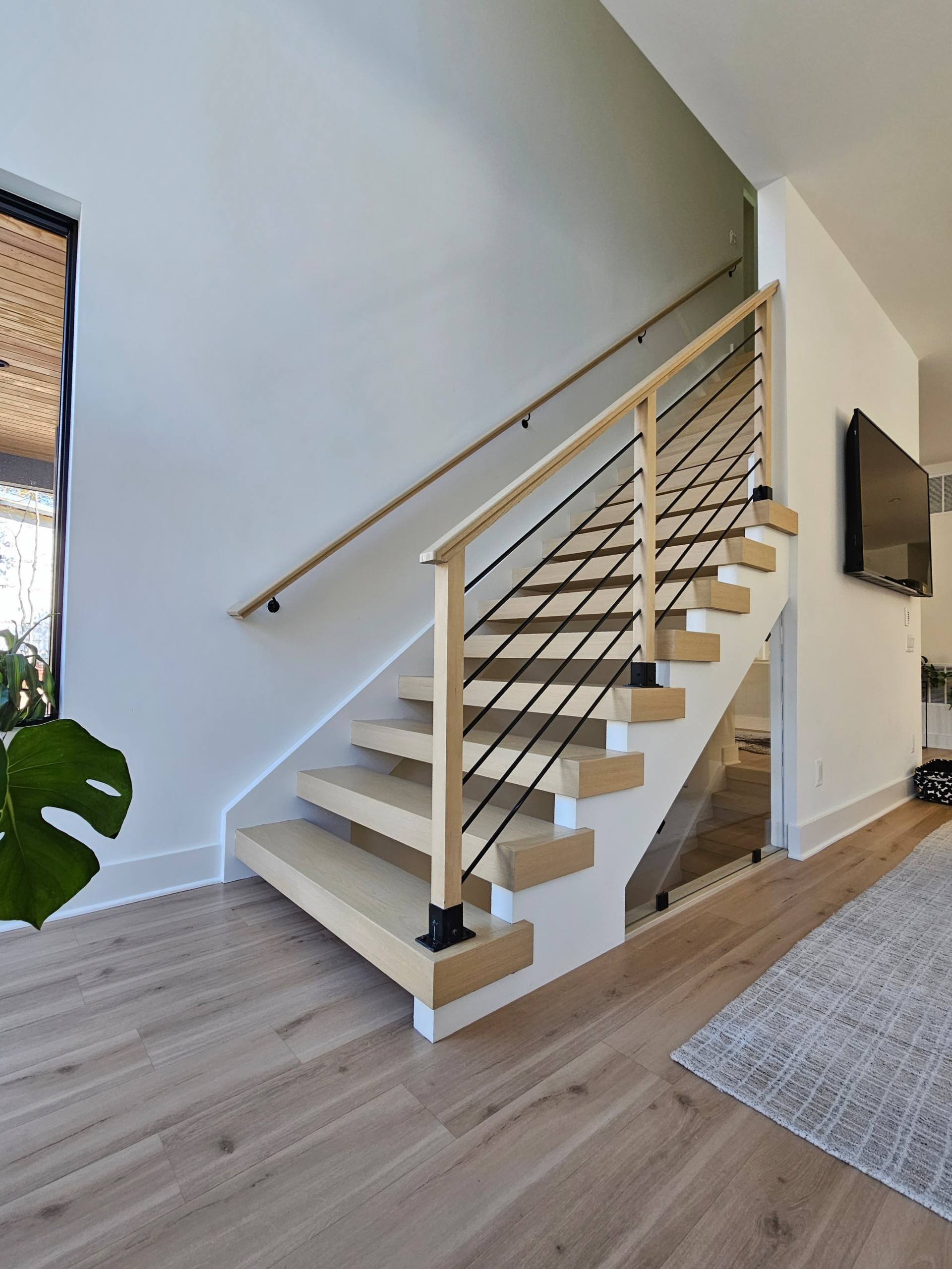 111_Open-Rise Stair with a Stunning Pool View, Great Falls, VA 22066