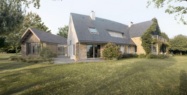 Extension d'une maison facciata