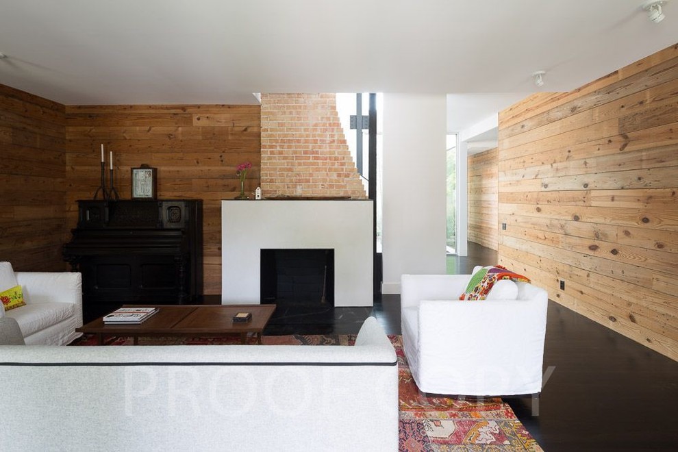 Inspiration for a modern living room in Austin.