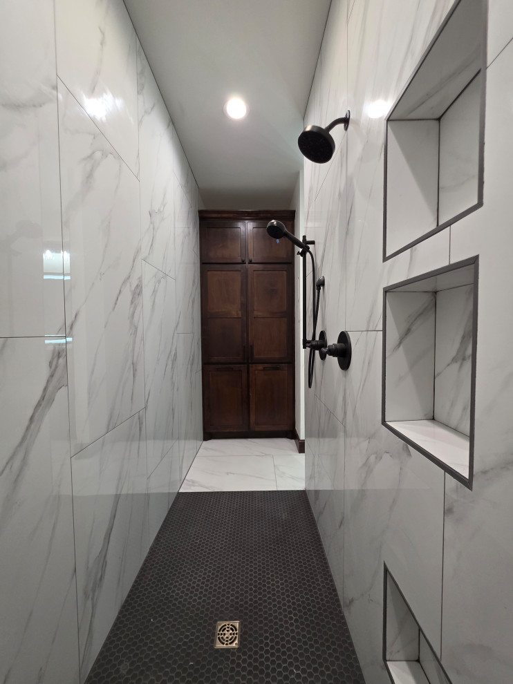 Primary/Master Shower with custom built storage