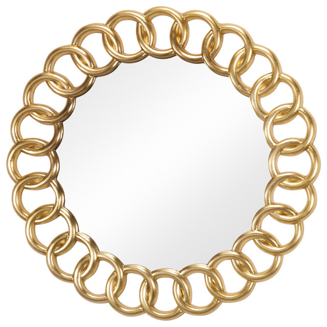 Lucrezia Gold Wall Mirror, 90x90 cm