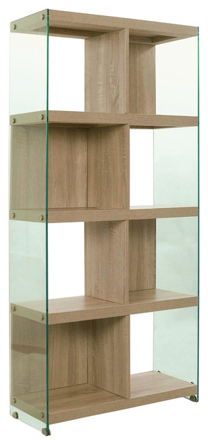 Nancy Glass and Wood Bookcase