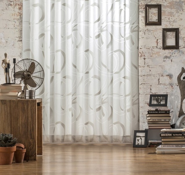 Curtains modern-arbetsrum