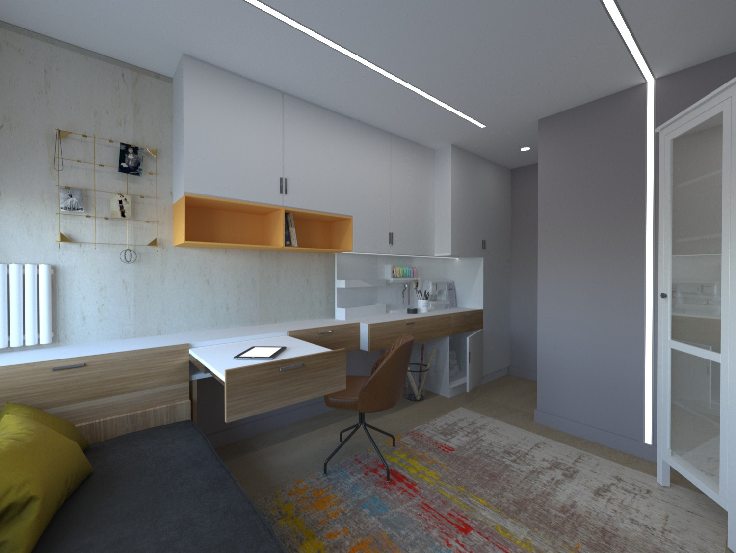 Четырехкомнатная квартира в современном стиле для творческой семьи.