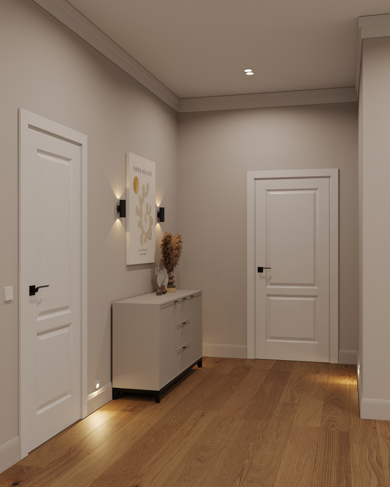 Кухня-гостиная (Частный дом в Малой Валяевке, Пензенская область)