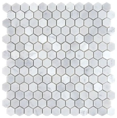 12 X12 Bianco White Carrara Hexagon Polished Marble Mosaic 12 X12 Bianco White Carrara Hexagon Polished Marble Mosaic Small Piece Sample