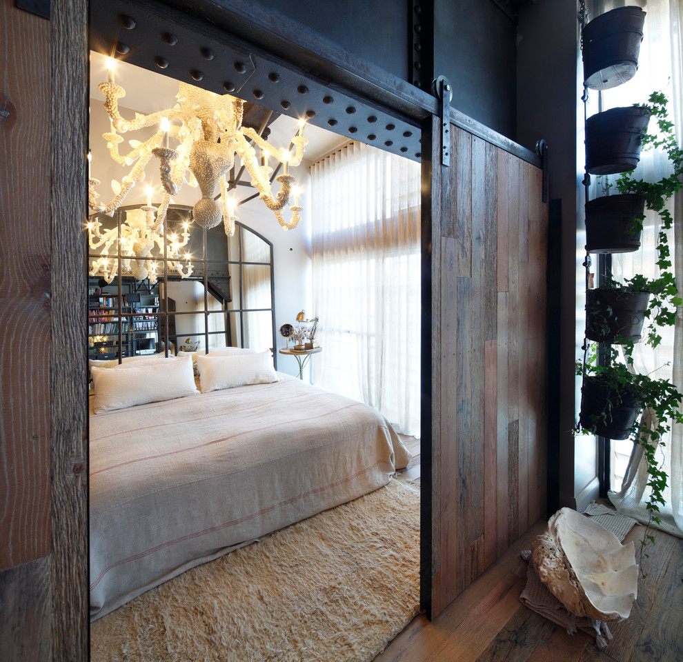 Inspiration for an industrial bedroom in Sydney.