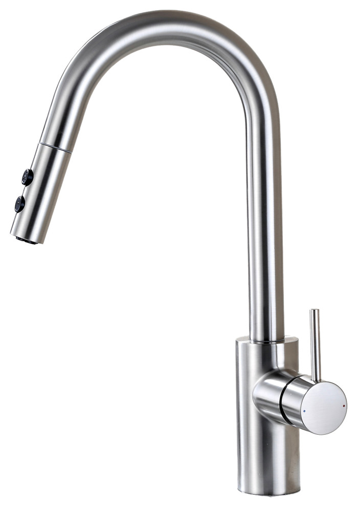 Luxier KTS21T SingleHandle PullDown Sprayer Kitchen Faucet