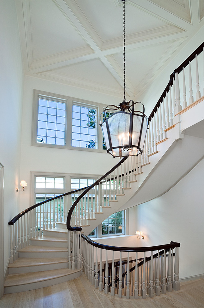 Inspiration for a traditional staircase in New York.