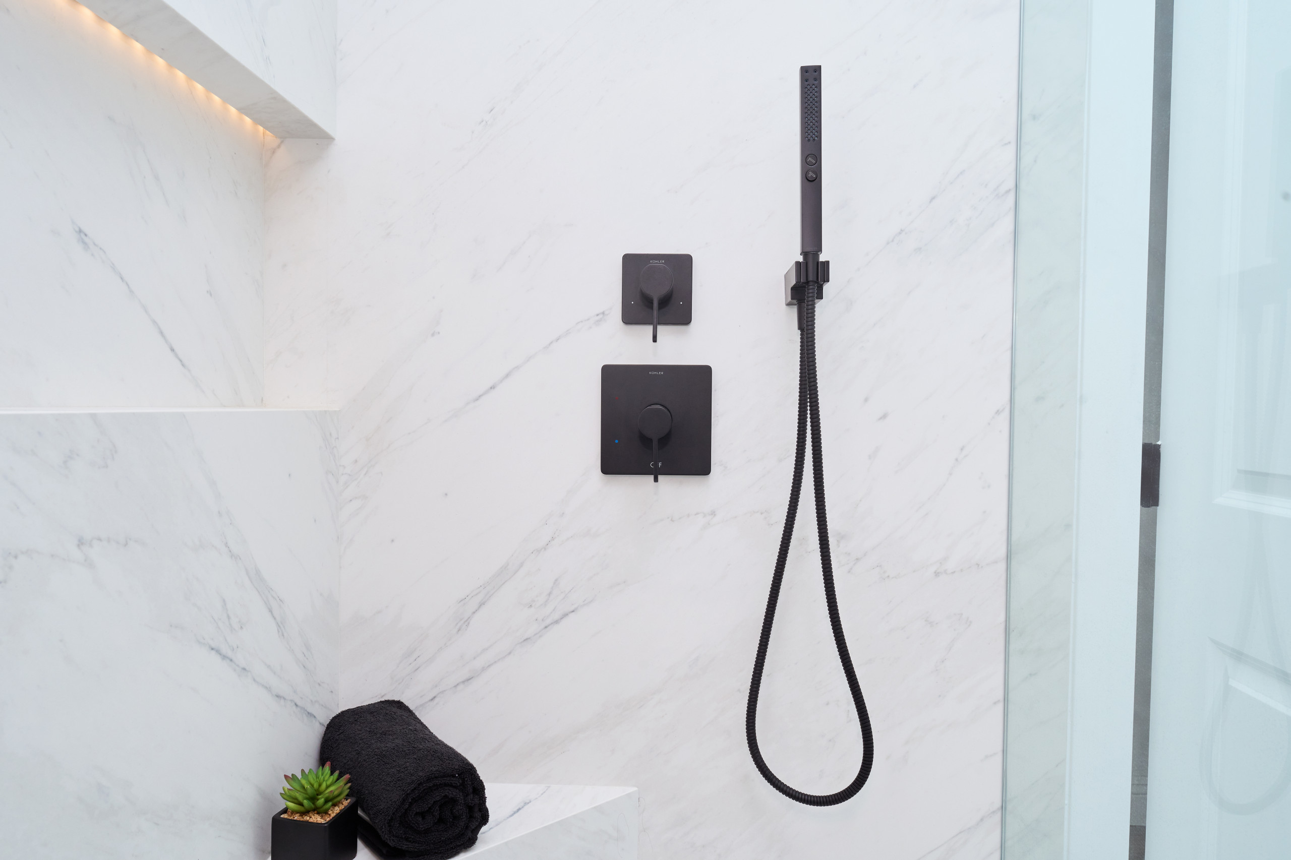 Classic Modern Rustic Primary Bathroom