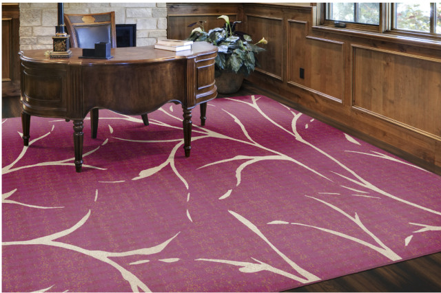 Flagship Carpets FM224-50A 8'4"x12' Moreland Plum Wine Classroom or Office Rug