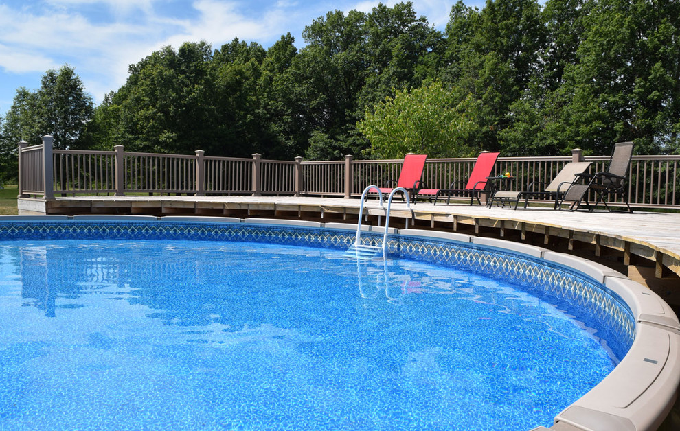 Above ground with deck Pool Cleveland by Litehouse Pools