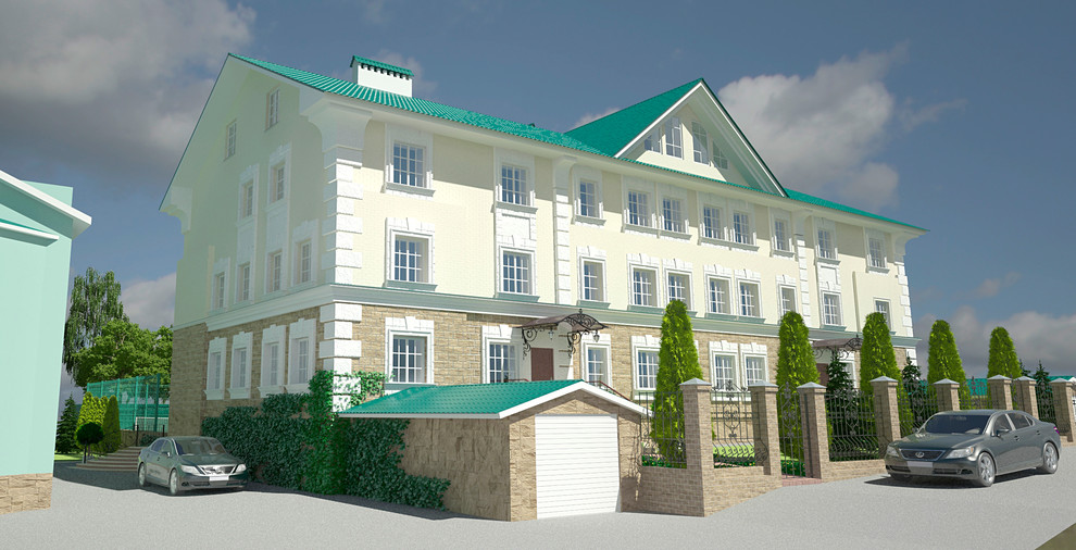 Дизайн внешнего вида и благоустройство территории частного жилого дома