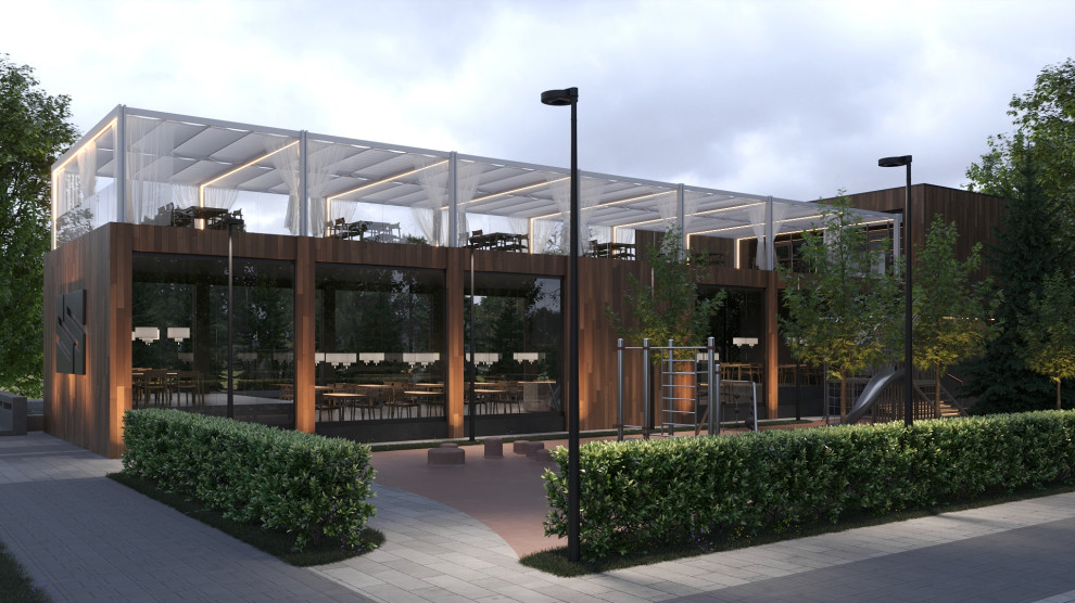 Двухэтажный ресторан в центре Новочеркасска