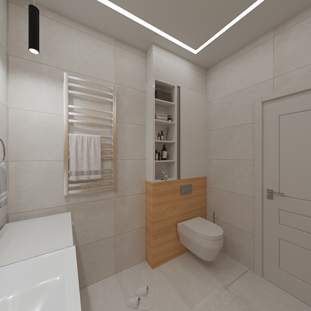 Ванная комната 4м2 в современном стиле