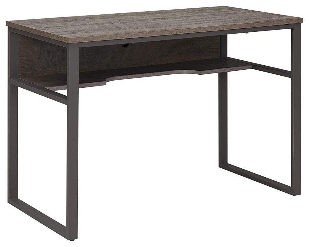 gunmetal grey desk