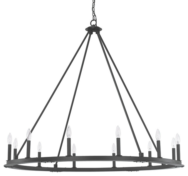 Capital Lighting 4912bi 000 Pearson 12 Light Chandelier Black