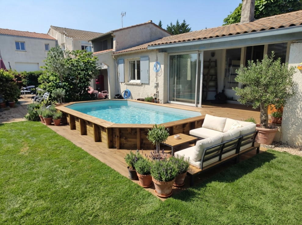 Création d’une piscine sur terrasse – Maison à Bouc-Bel-Air