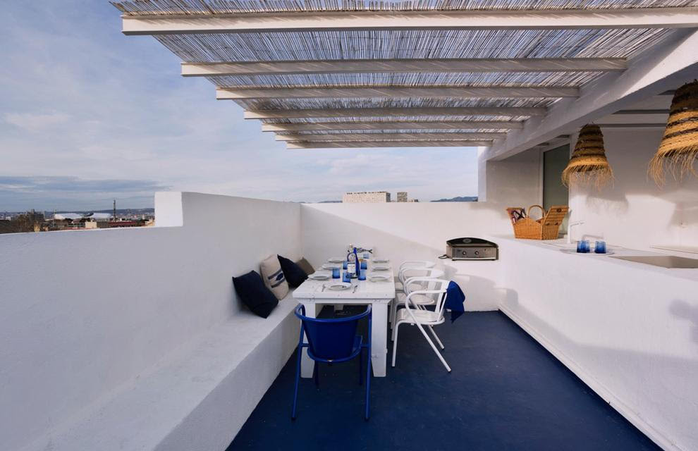 Réalisation d'une terrasse.