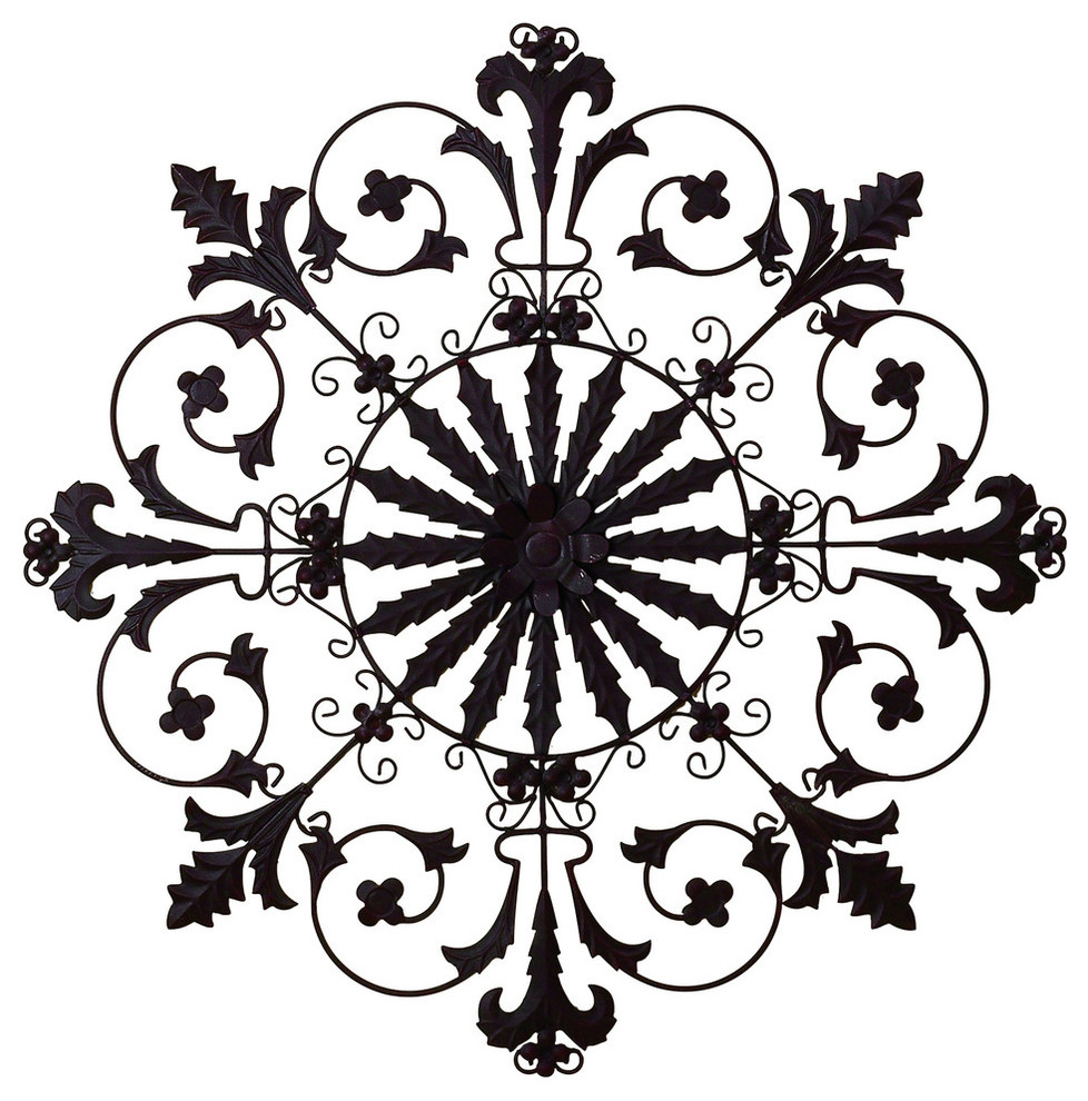 Medallion Wall Grille Mediterranean Metal Wall Art by Dr