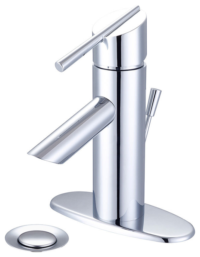 Olympia Faucets L-6020-WD i2v 1.2 GPM Single Hole Bathroom Faucet with  Pop-Up D - Bathroom Sink Faucets - by Buildcom | Houzz