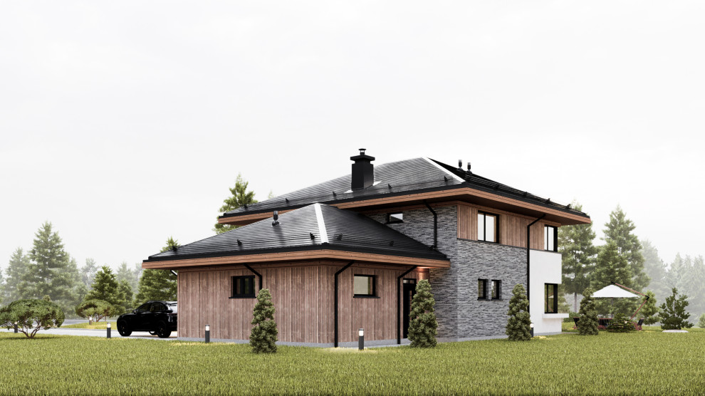 Проект загородного дома Московская область, поселок Одинцово