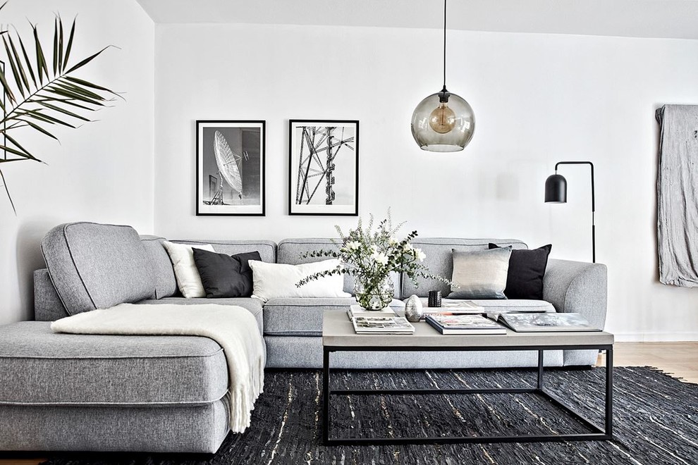 Photo of a scandinavian living room in Gothenburg.