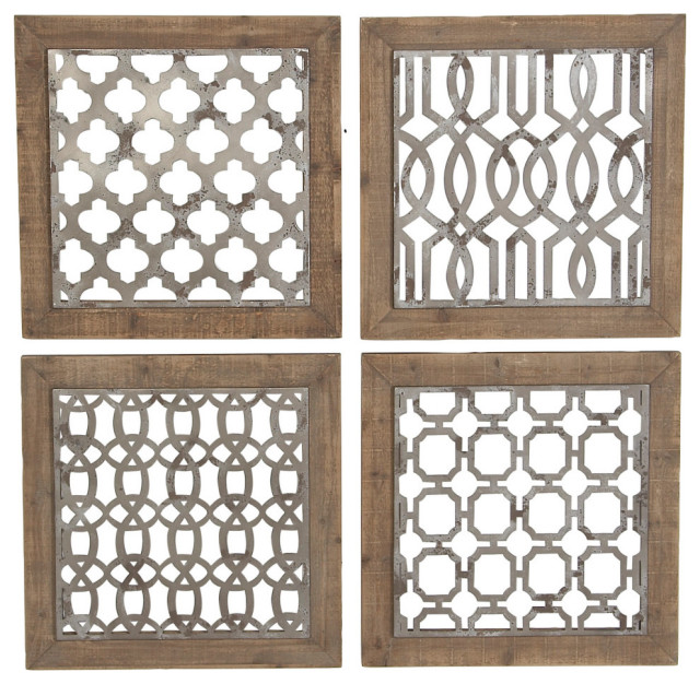 Farmhouse Brown Wood Wall Decor 60230 Farmhouse Wall Accents by Brimfield & May Houzz