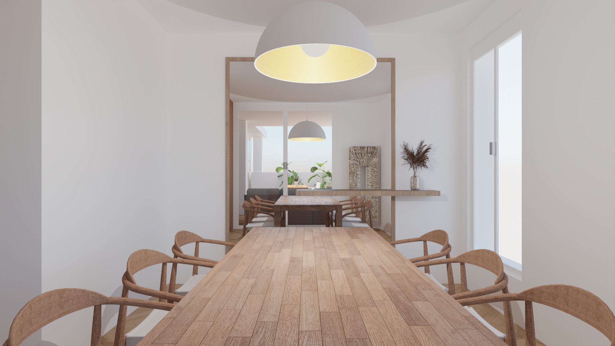 Interiorismo y decoración de piso con terraza