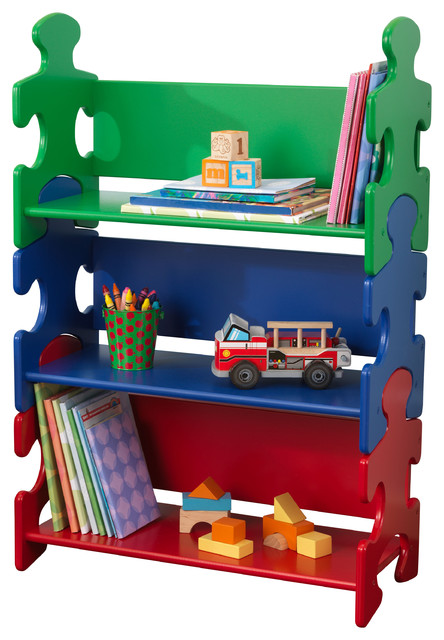 Kidkraft Puzzle Bookshelf Contemporary Kids Bookcases By