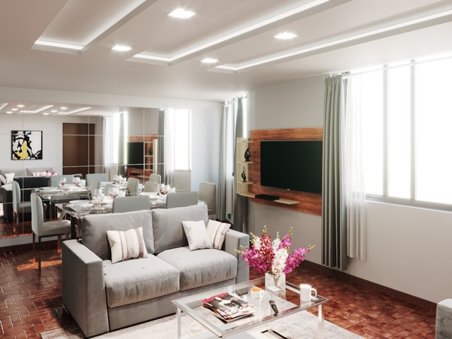 departamento modern-vardagsrum