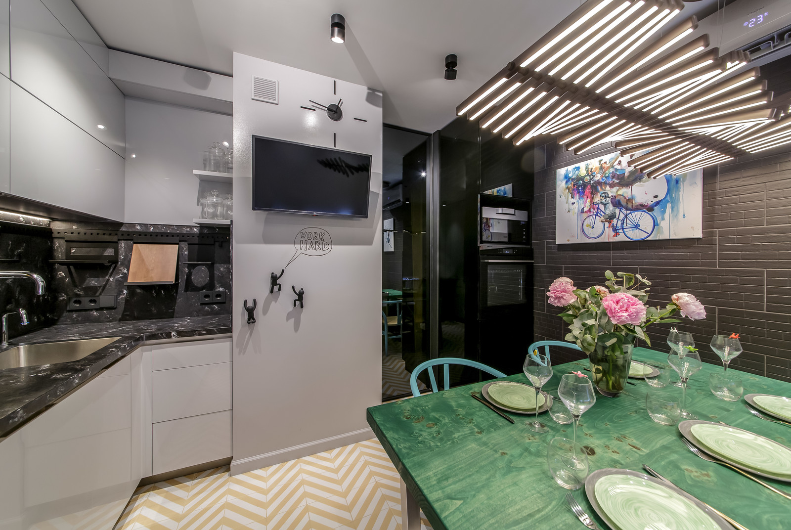 Современная кухня коворкинг