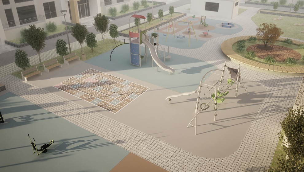 Эскизный проект благоустройства территории квартала "Новин" ГП4