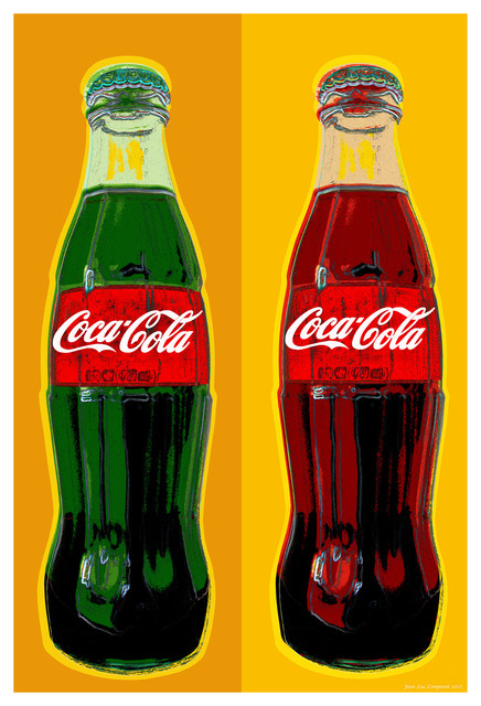 Coca Cola Bottle Pop Art - Contemporary - Prints And Posters - by  popartworks | Houzz
