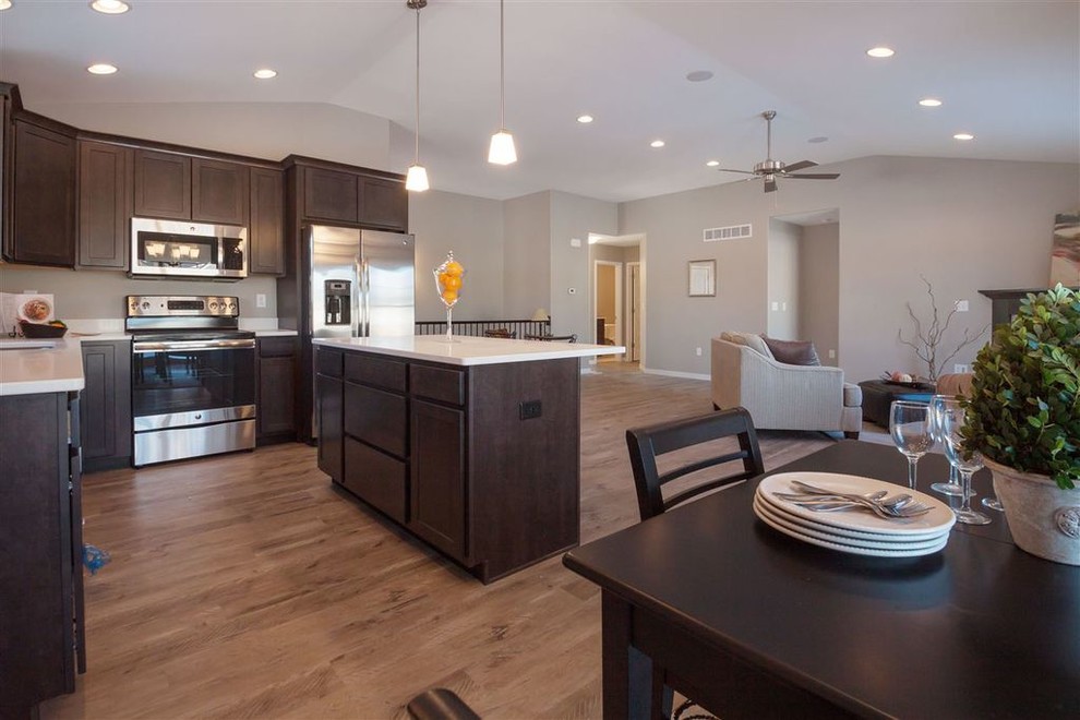 Home design - transitional home design idea in Cedar Rapids