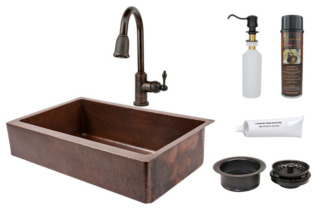 Premier Copper Products - KASDB35227 with Pull Down Faucet Package