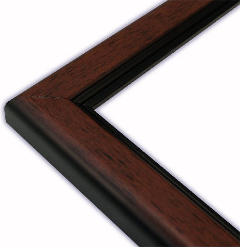 Bethel Framing Company Standard Mahogany with Black Lip Picture Frame ...