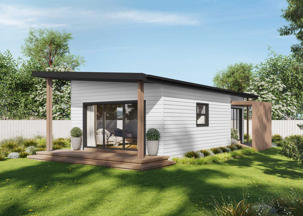 Design ideas for a small modern detached granny flat in Sydney.