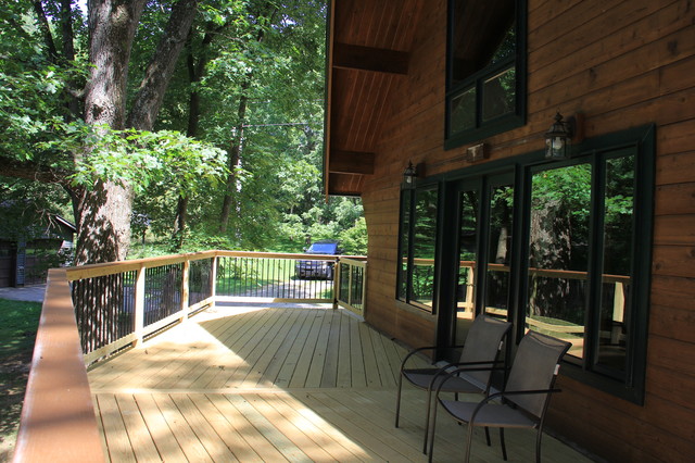 Wrap Around Deck montagne-terrasse-en-bois