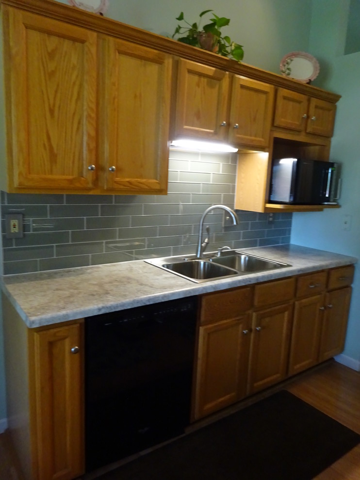 Transitional home design photo in Chicago