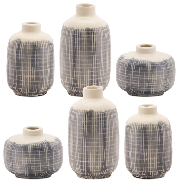 Mini Vase (Set Of 3) 3.5"H, 5.25"H, 6.25"H Terra Cotta
