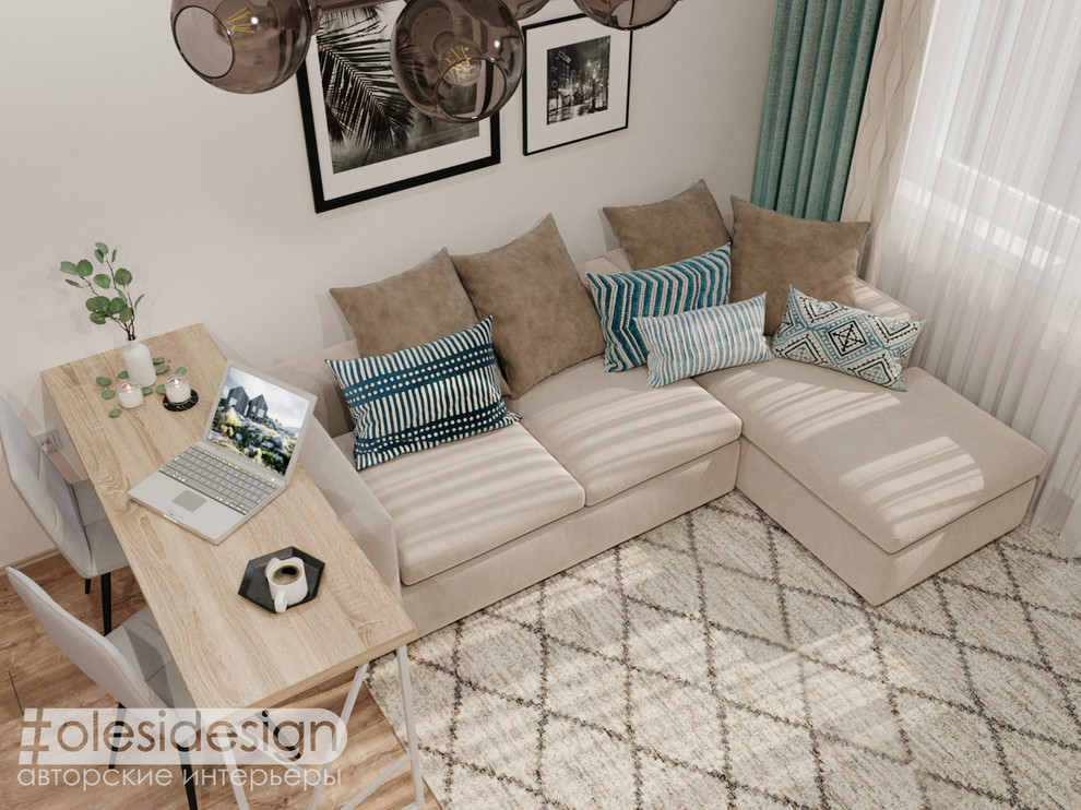 Интерьер квартиры-студии "Нордикхаус"