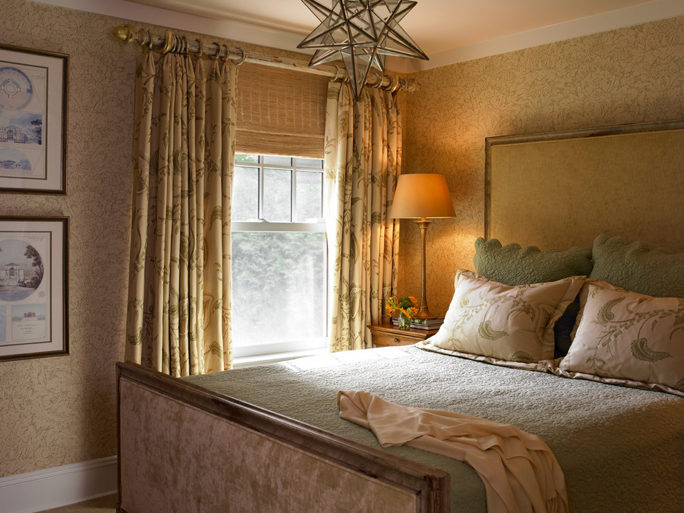 Inspiration for a small farmhouse bedroom remodel in New York