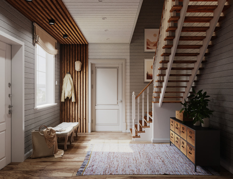 Дом, отделанный вагонкой, 55м2