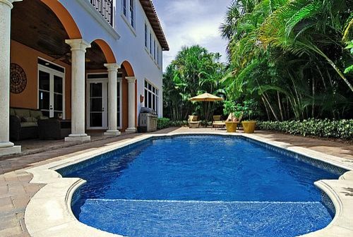 Inspiration for a mediterranean pool in Miami.