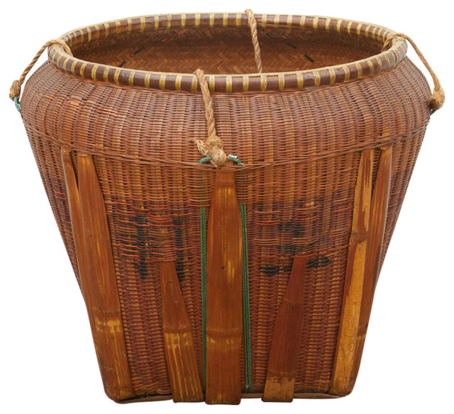 Usually Large Vietnamese Antique Basket Asian Baskets by Decor
