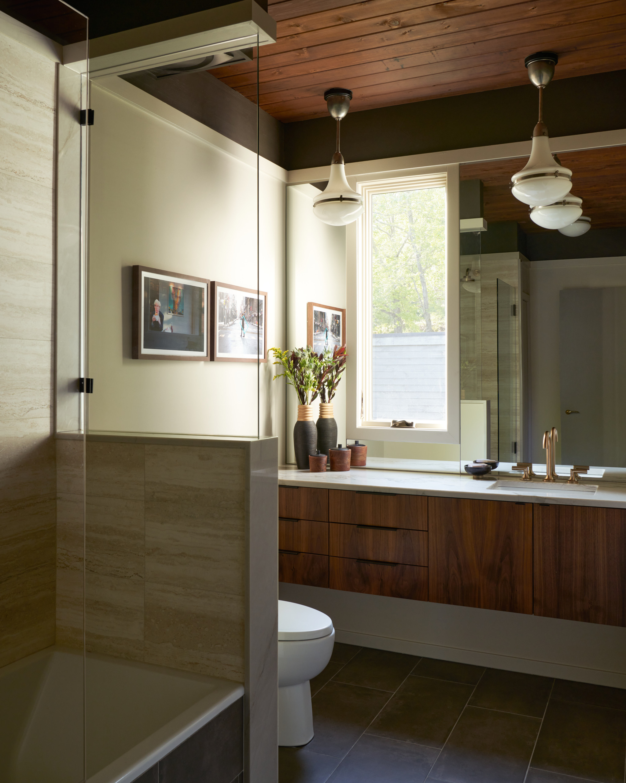 Mid Century Modern Bathroom Ceiling Light | Shelly Lighting