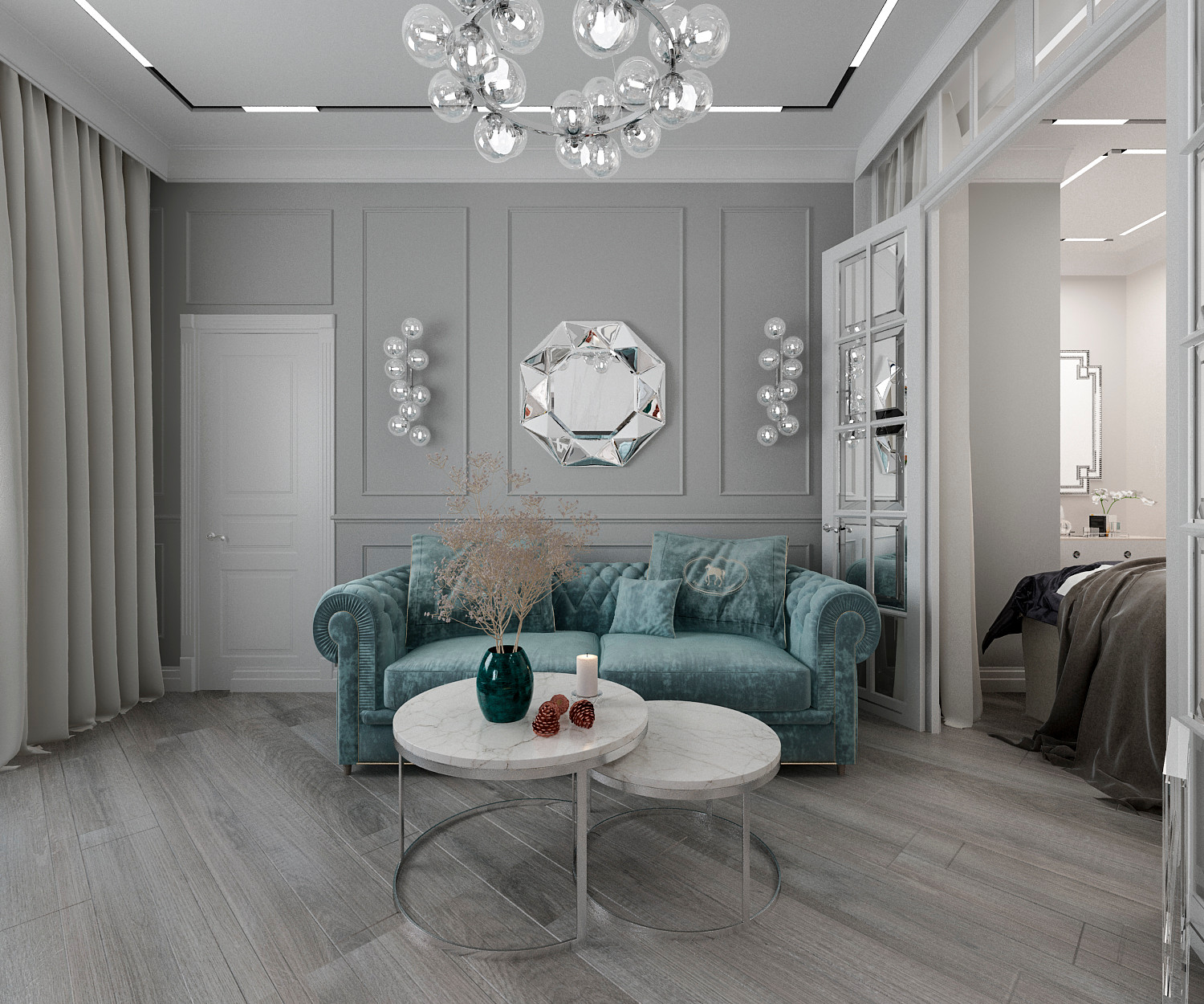 современные кухни/гостиные