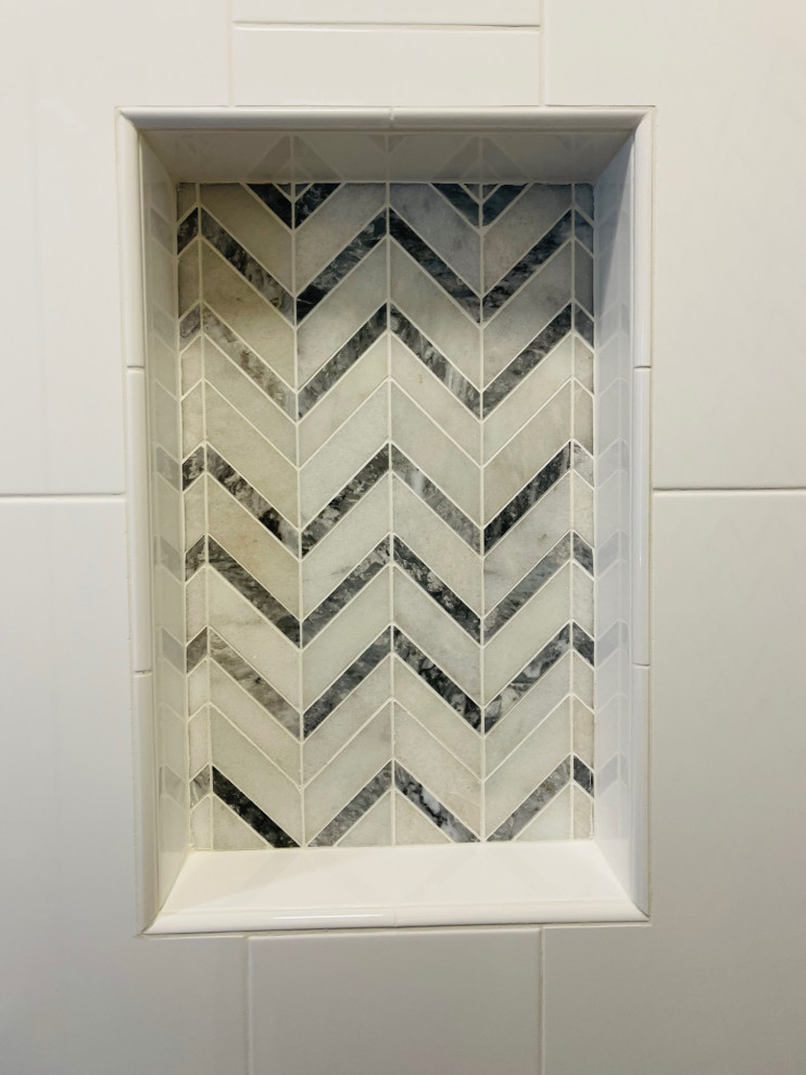 Roseville Chevron Guest Bath